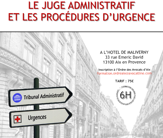 Maître Del Prete participe le 5 octobre à la journée de Droit Public organisée par le Barreau d’Aix-en-Provence