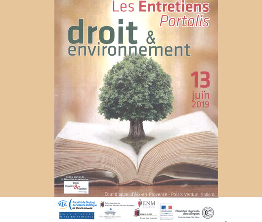 Maître DEL PRETE est intervenu au colloque « Les entretiens Portalis droit & environnement » à la Cour d’Appel d’Aix-en-Provence le 13 juin
