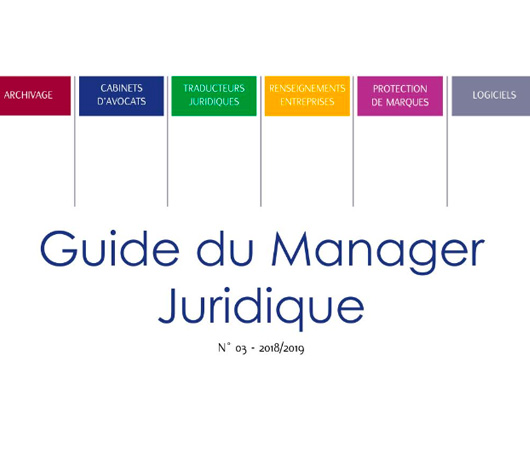  Le cabinet BOREL & DEL PRETE est référencé dans le Guide du Manager Juridique 2018/2019